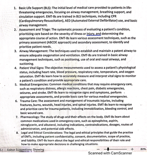 Emt codes 2 - Studocu
