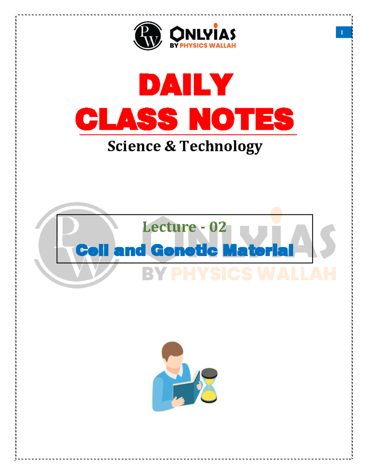 Science and Technology 02 Daily Class Notes (Sankalp (UPSC 2024 ...