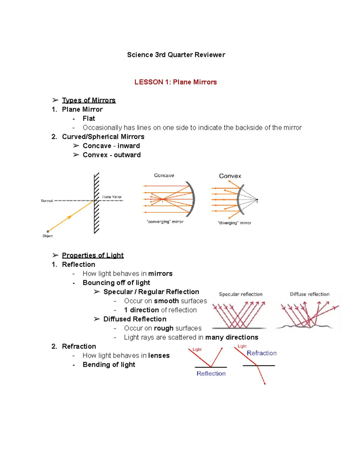 3rd QRT SCI Reviewer - all about - Science 3rd Quarter Reviewer LESSON ...