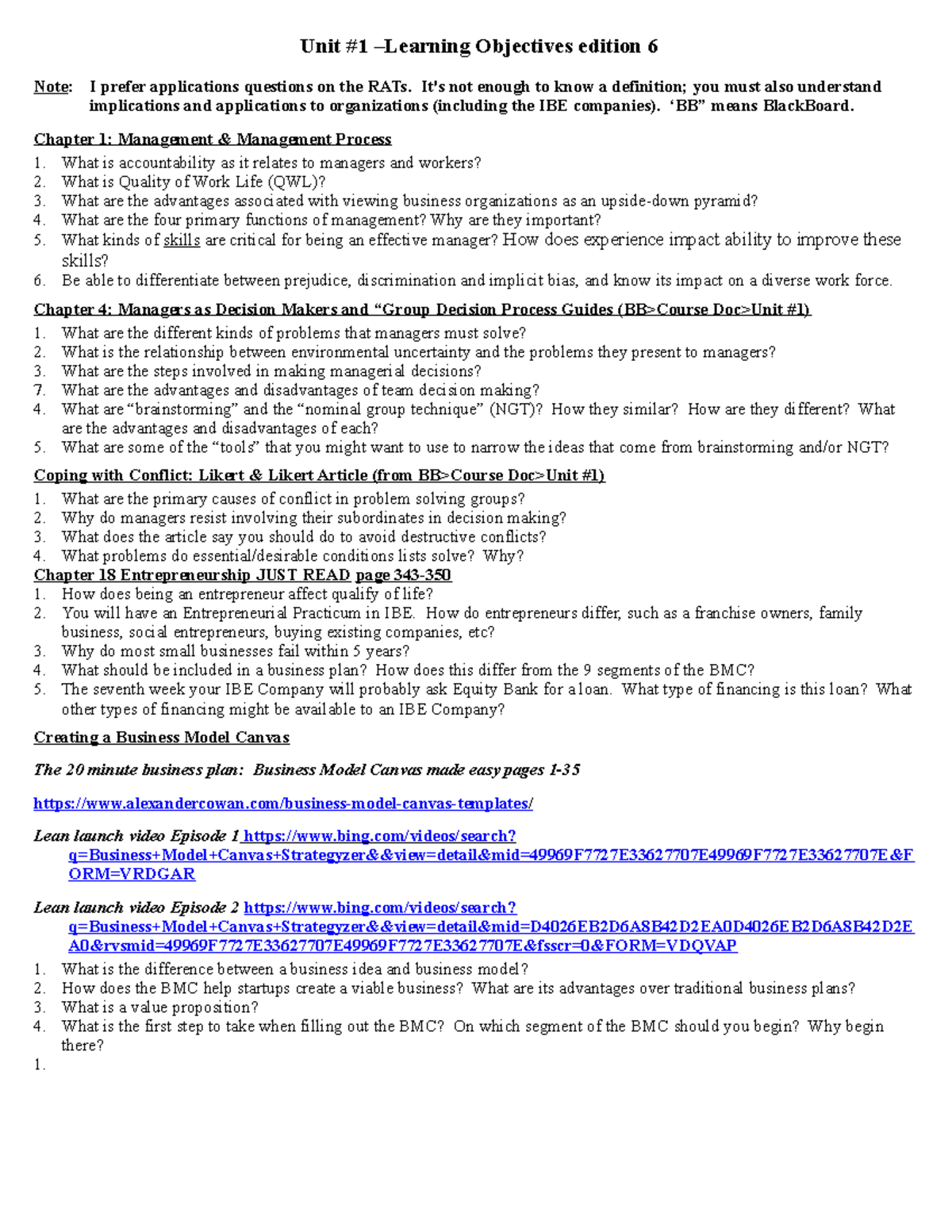 Unit 1 obj Fall21 - unit 1 objections and obectives. - Unit #1 ...