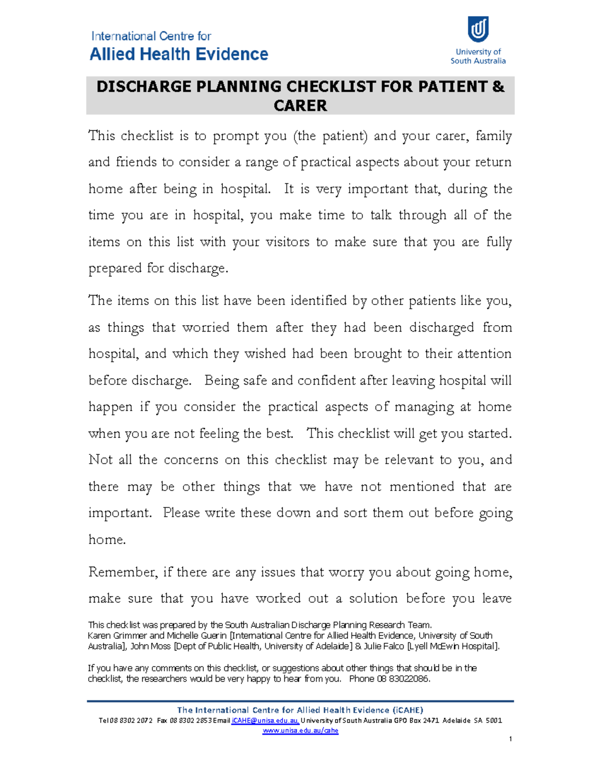 Dcpchecklist new-version - This checklist was prepared by the South ...