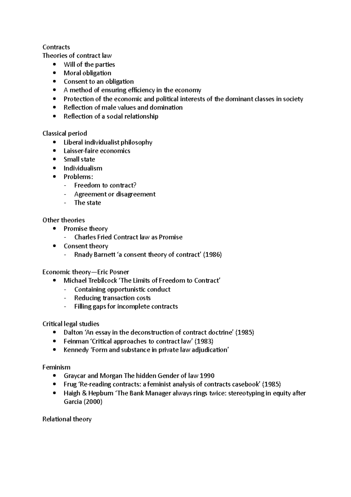 0 Intro To Contracts Contracts Theories Of Contract Law Will Of The Parties Moral Obligation 0 Intro To Contracts Contracts Theories Of Contract Law Will Of The Parties Moral Obligation