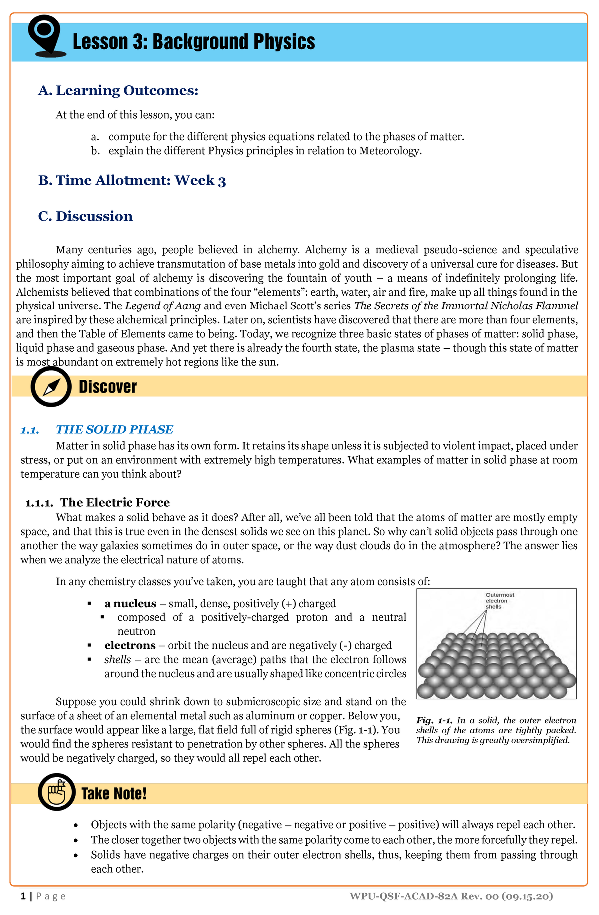 Meteorology Module Lesson 3 - A. Learning Outcomes: At The End Of This ...