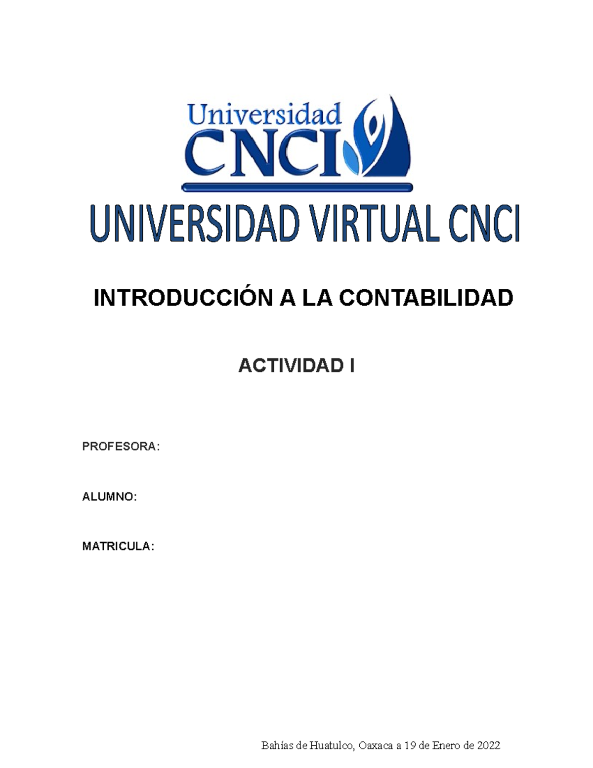 Actividad I Introducción A La Contabilidad - ACTIVIDAD I PROFESORA ...