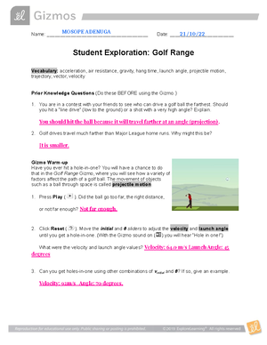 SPH3U - Unit 1 Test - Kinematics - Unit 1: Kinematics 27 Th September ...