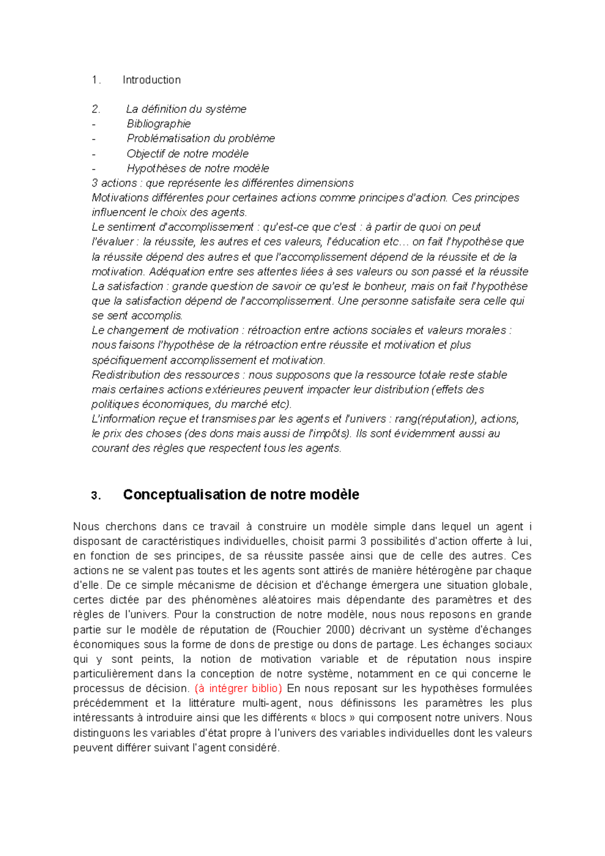 Brouillon z Master MASS/MIASHS Introduction La définition du