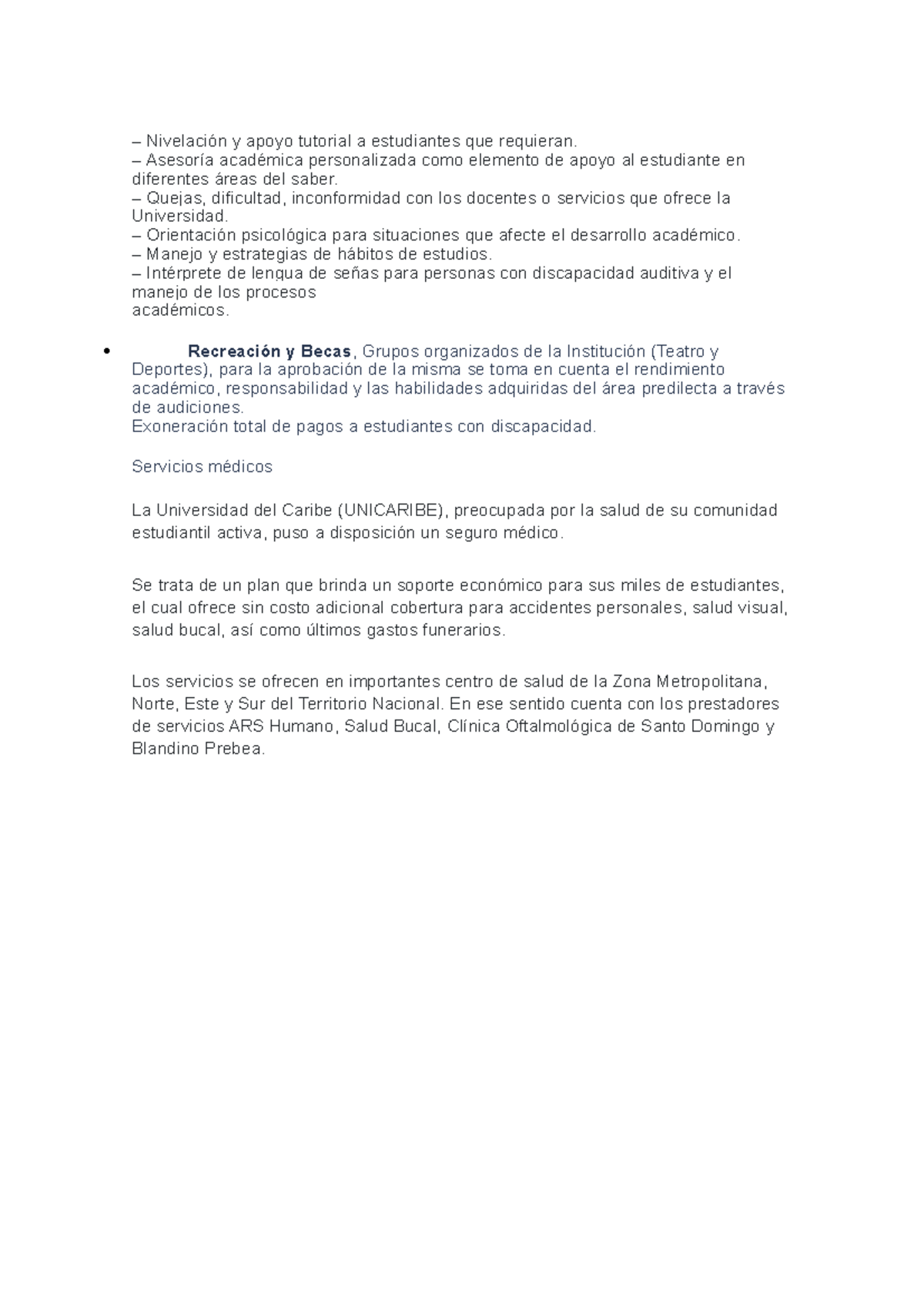 Nivelación y apoyo tutorial a estudiantes que requieran - Método del ...