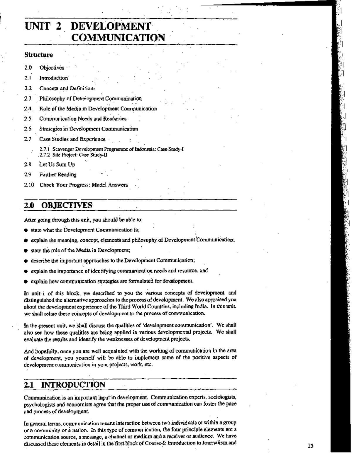 Unit-2 - detailed explanation - UNIT 2 DEVELOPMENT. COMMUNICATION ...