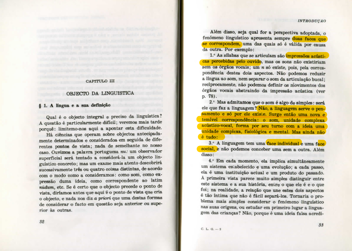 1 Ferdinand De Saussure Curso De Linguística Geral Pp 32 46 E Pp