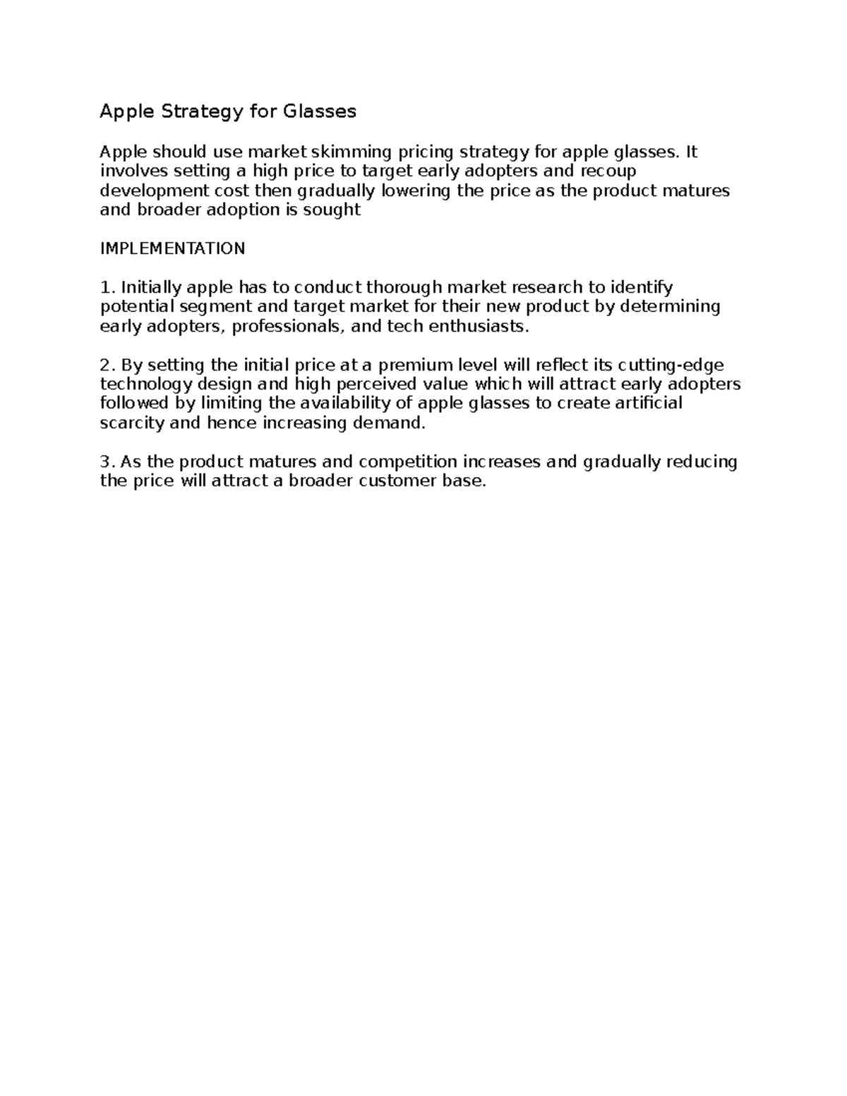 Apple Strategy for Glasses - Apple Strategy for Glasses Apple should ...