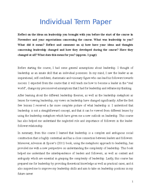 Individual term paper image