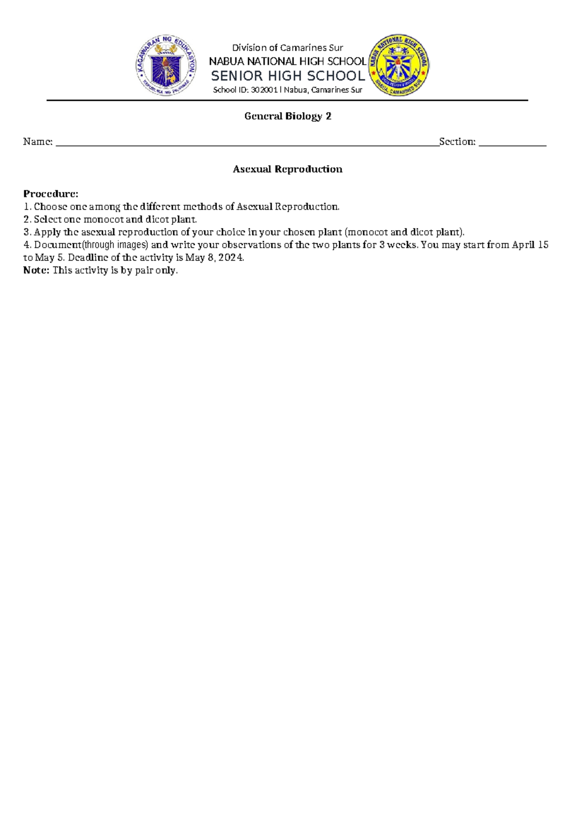 Asexual-Reproduction-Activity - Division of Camarines Sur NABUA ...