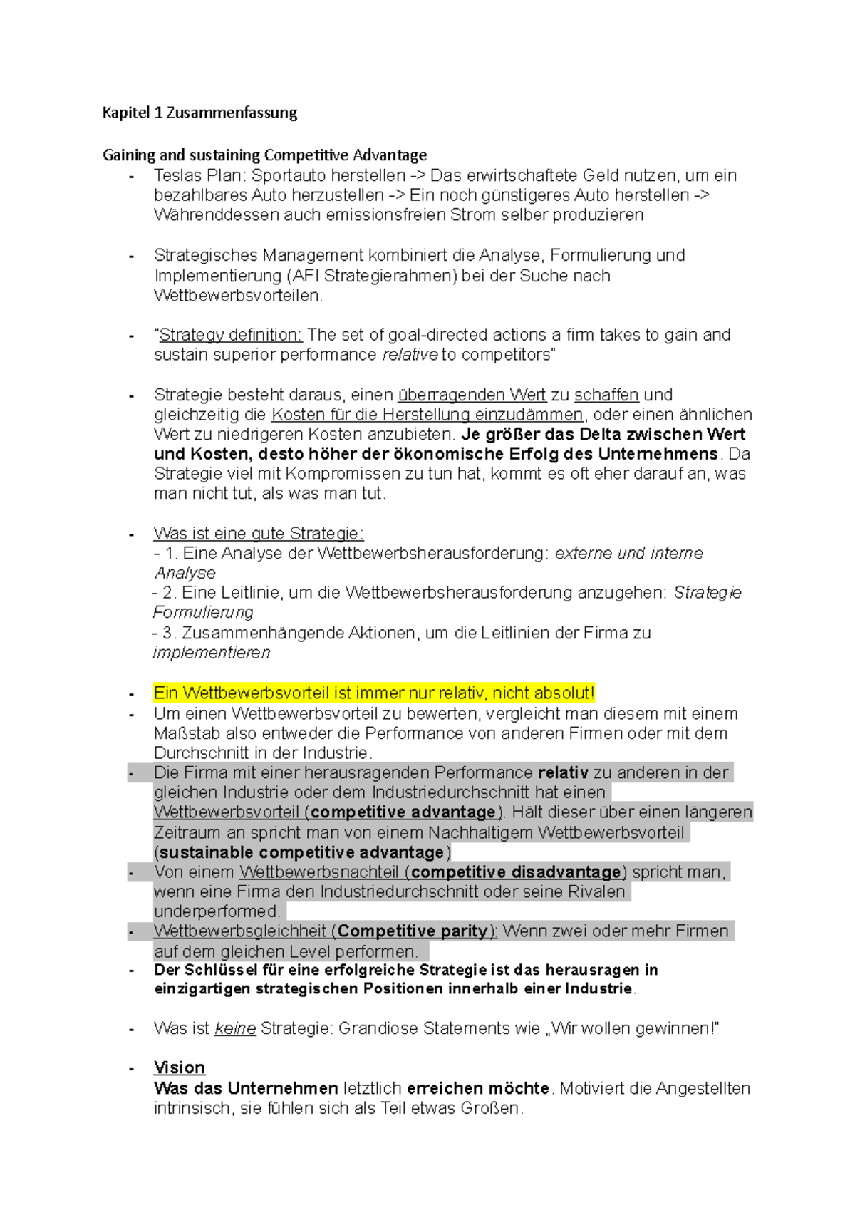 Kapitel 1 Buch Zusammenfassung rothärmel in Stichpunkten - Kapitel 1 Zusammenfassung Gaining and ...