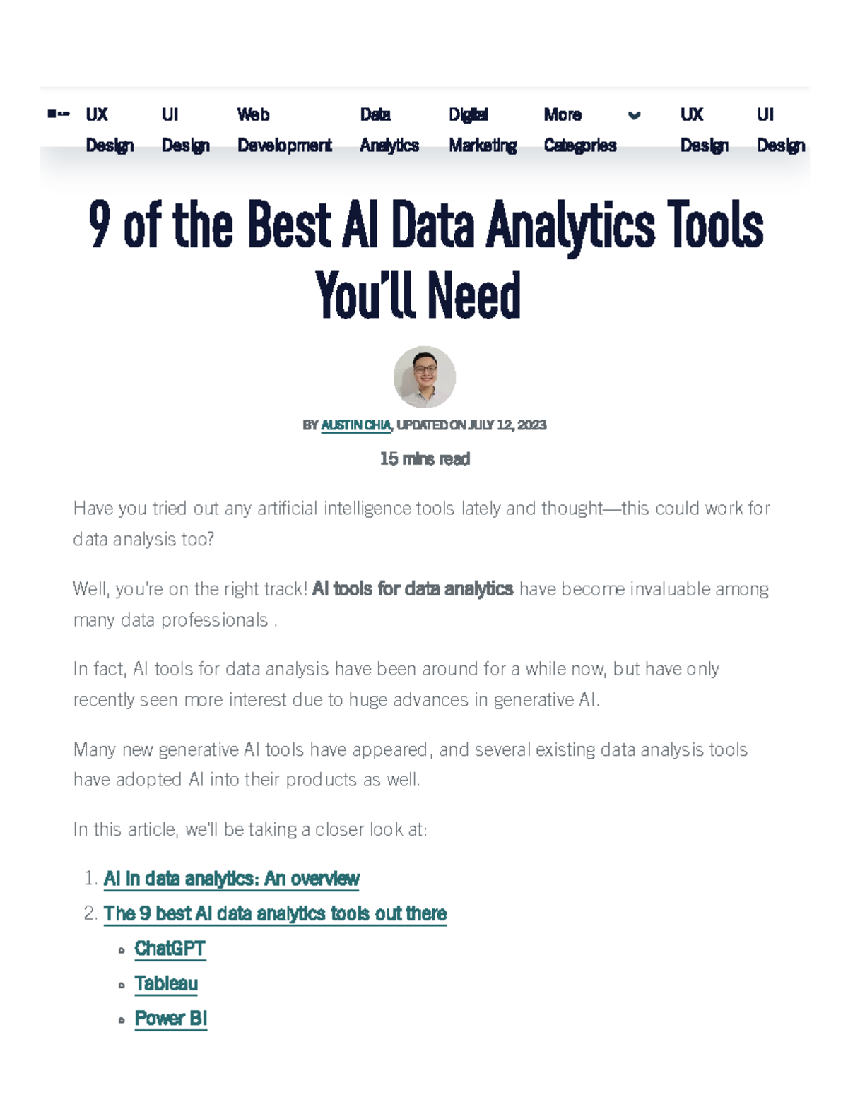 9 Great AI Data Analytics Tools to Use in 2023 - 9 of the Best AI Data ...