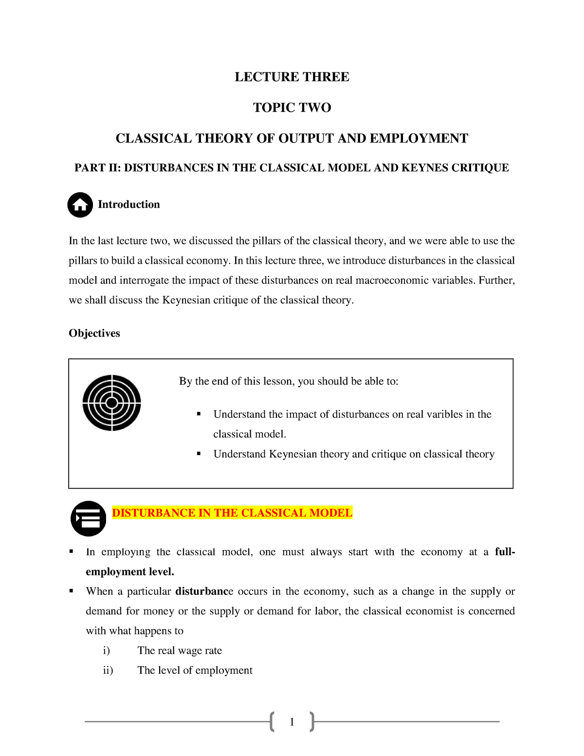 chapter-two-lecture-3-lecture-three-topic-two-classical-theory-of