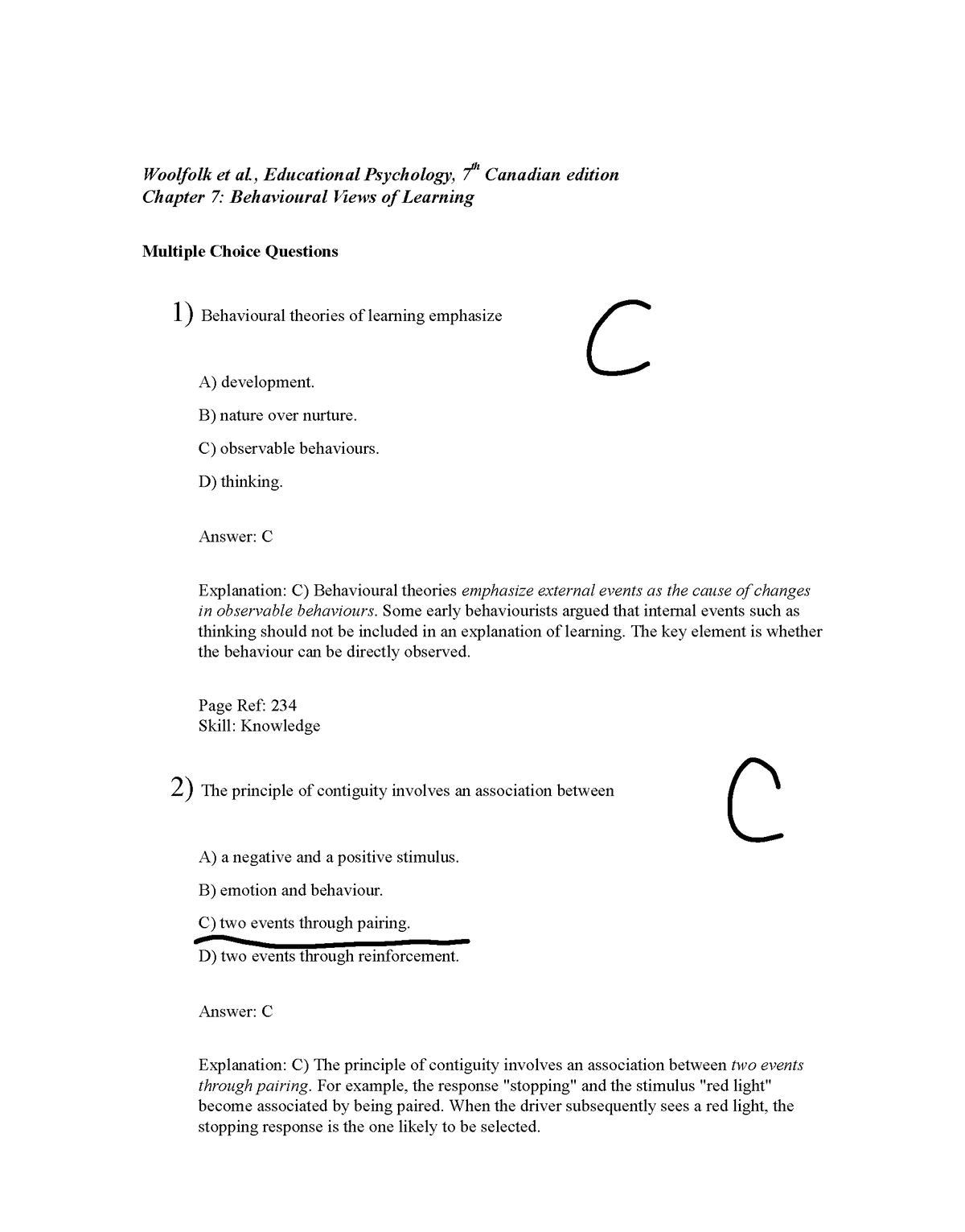 2620 2-b’ - Testbank - Woolfolk Et Al., Educational Psychology, 7 Th ...