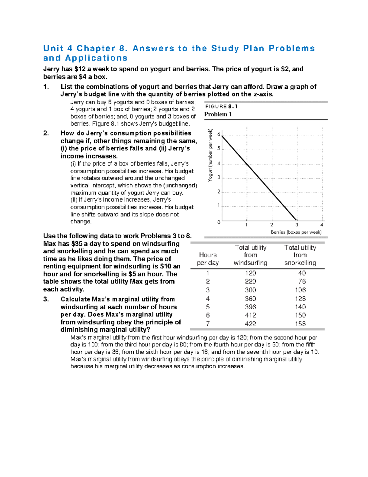 Unit 4 Chapters 8-9 Study Plan Solutions - U n i t 4 C h a p t e r 8. A ...