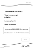 Inf1511 Unisa Visual Programming 1 Studocu Inf1511 Unisa Visual Programming 1 Studocu