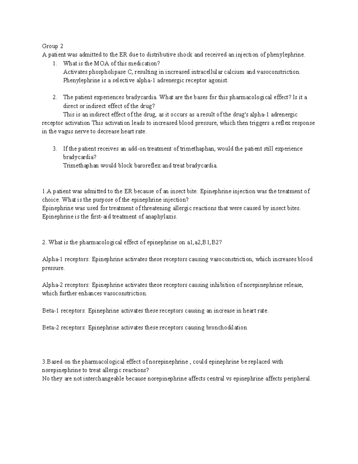 Appilication 4:7 - Study guide for Dr.Coyne - Group 2 A patient was ...