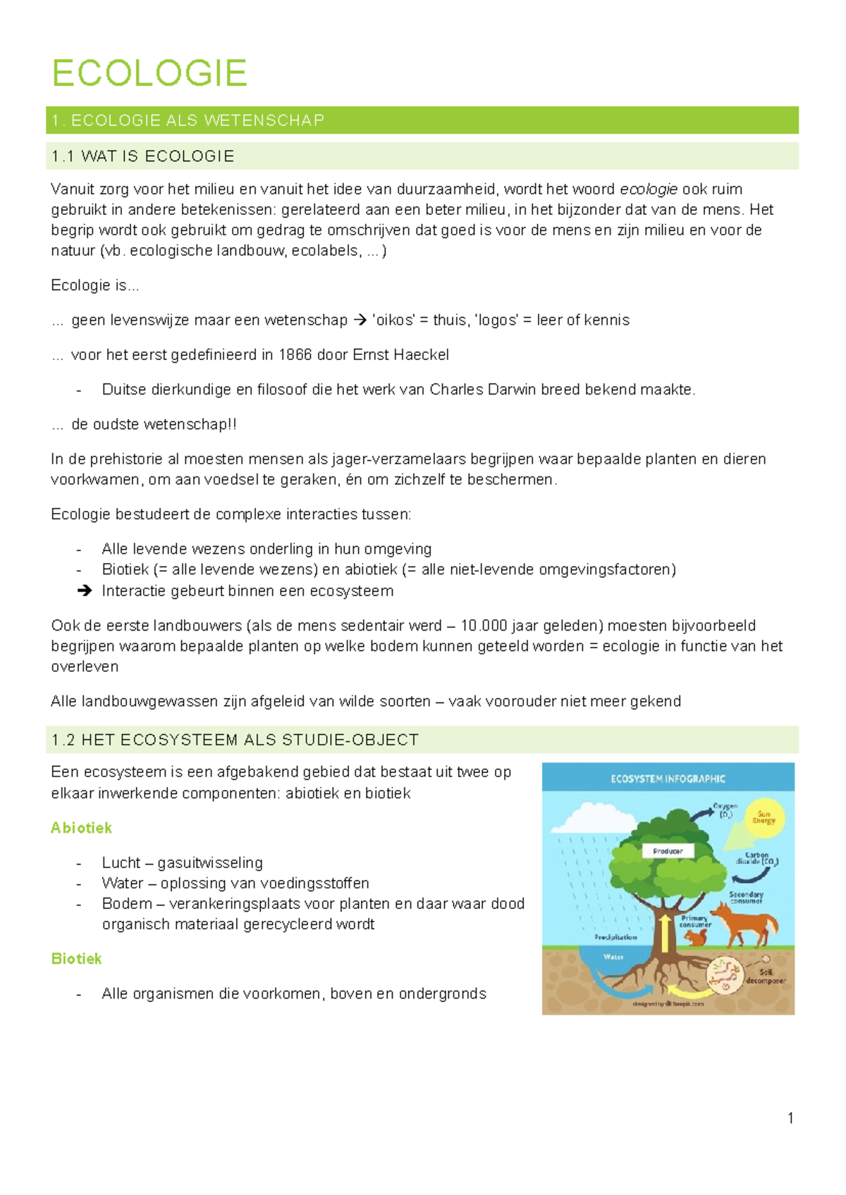 Ecologie Sv Ecologie Ecologie Als Wetenschap Wat Is Ecologie