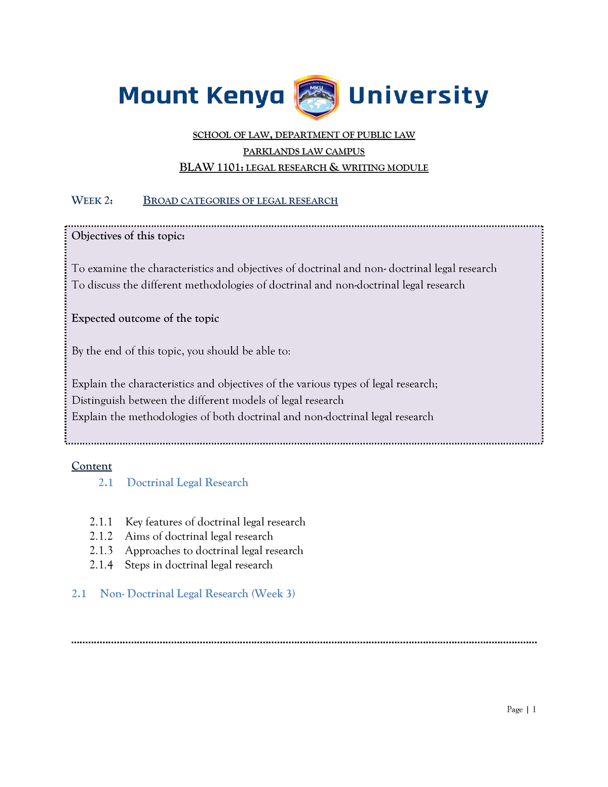 mku research methodology past papers