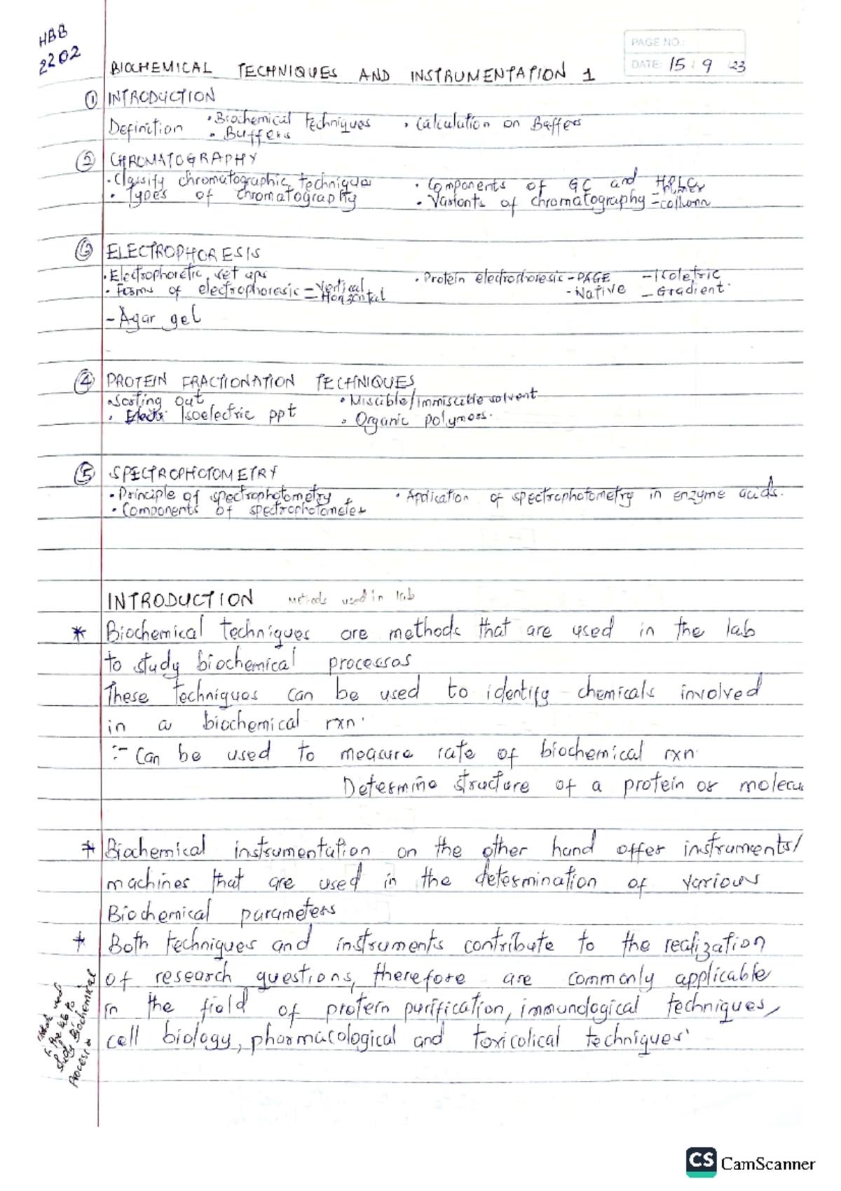 Biochemical Techniques AND Ínstrumentation Notes - BSc. Biochemistry ...