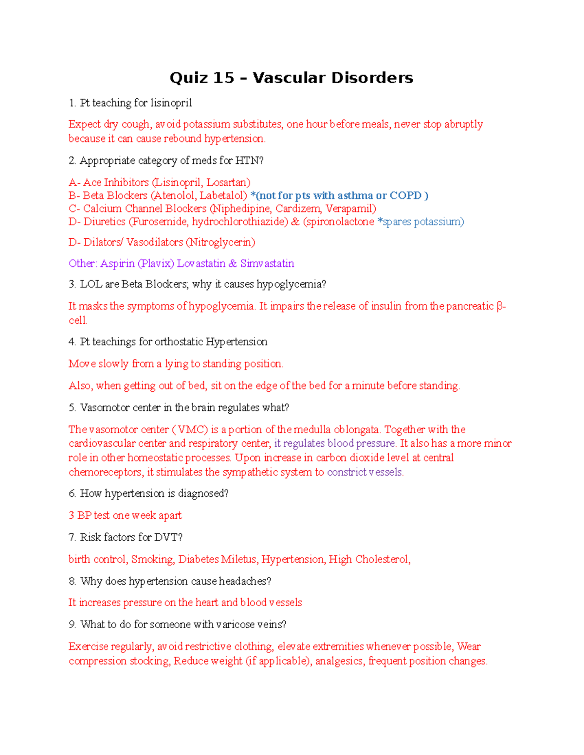 Quiz 15 Vascular Disorders VN 304 Studocu