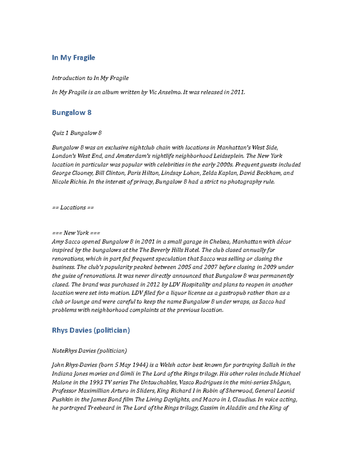 PSY167 Lab Report In My Fragile - In My Fragile Introduction to In My ...