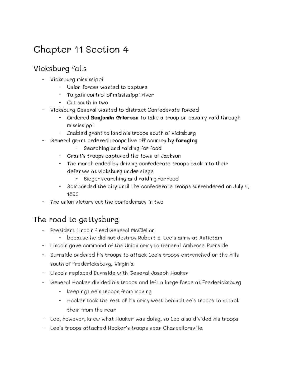 Chapter 11 section 4 Summary of the History of 1876 US Chapter 11
