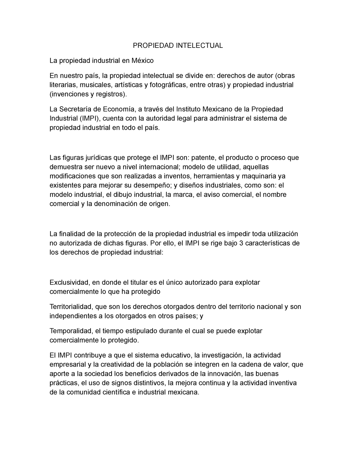 Propiedad Intelectual 1 Unam Propiedad Intelectual La Propiedad Industrial En En Nuestro La Propiedad Intelectual Se Divide En Derechos De Autor Obras Studocu