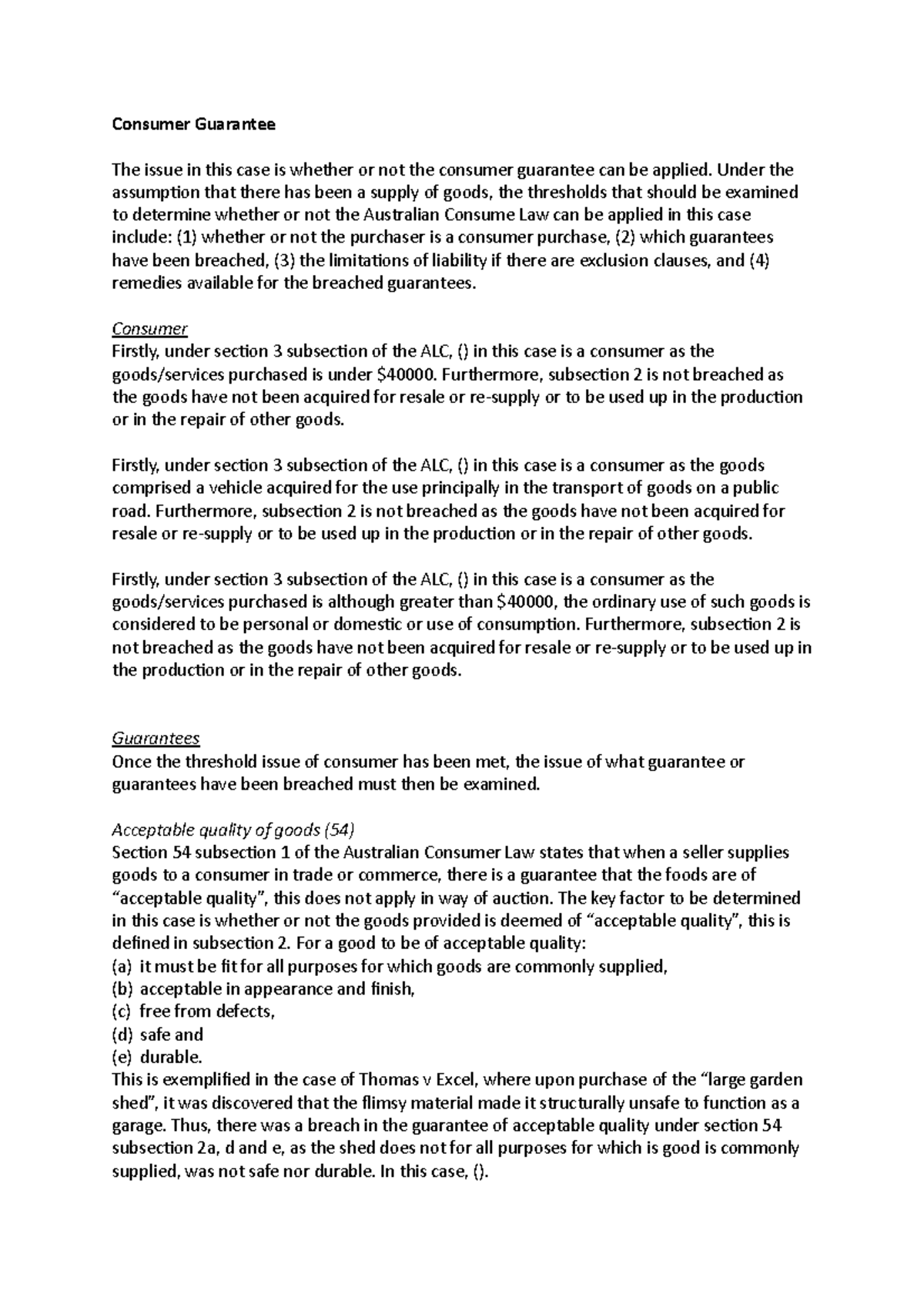 BTC1110 consumer summary notes/ sample solutions - HD notes - Grade: 89 ...