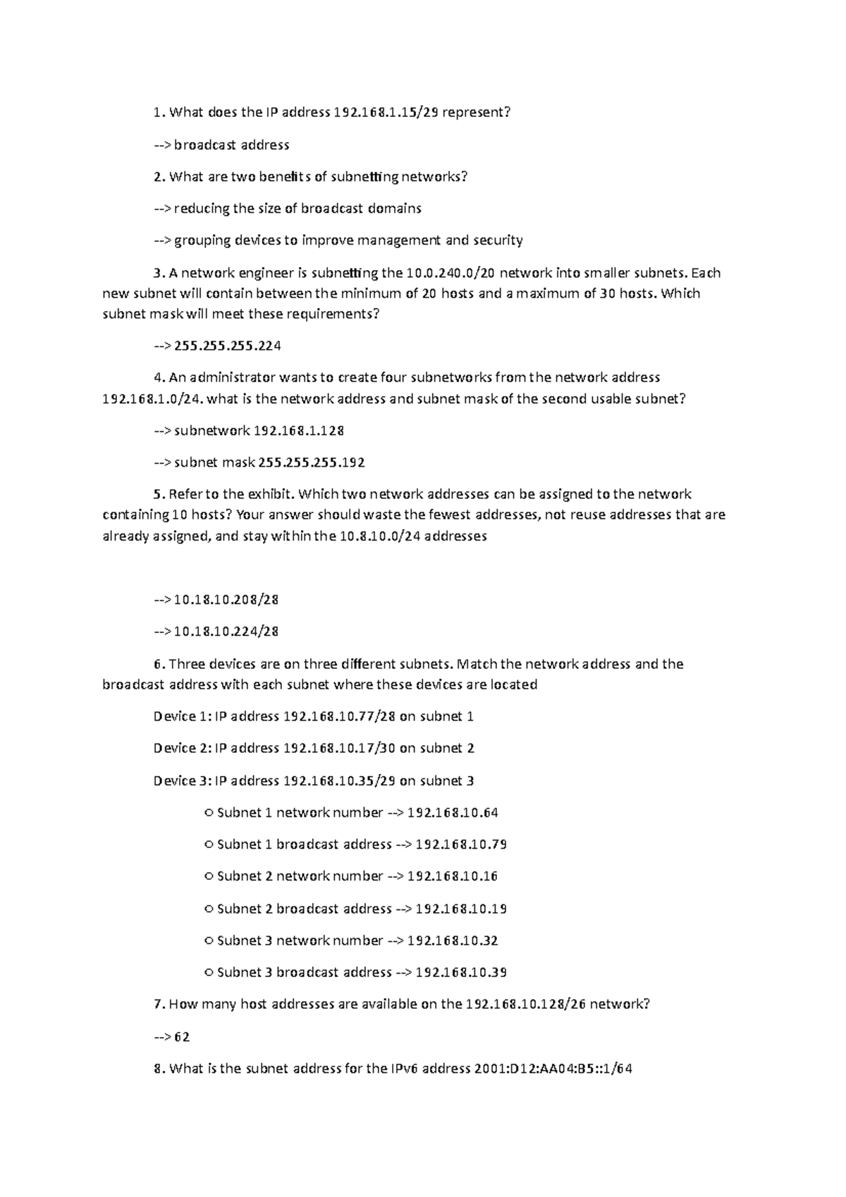 what does the ip address 192.168 point 1.15 by 29 represent