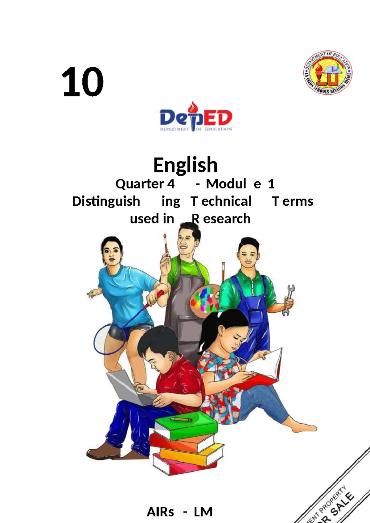 Quarter-4M1 - English Quarter 4 Module 1 - 10 English Quarter 4 - Modul ...