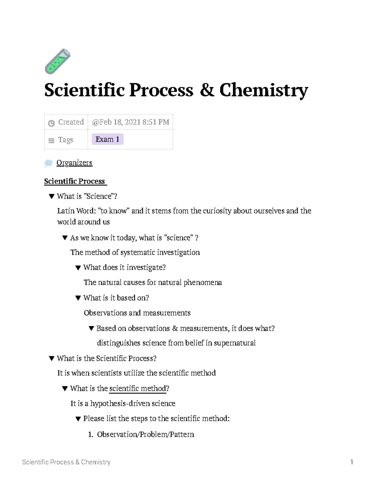 Scientific Process/Chemistry 🧪 Scientific Process & Chemistry Created