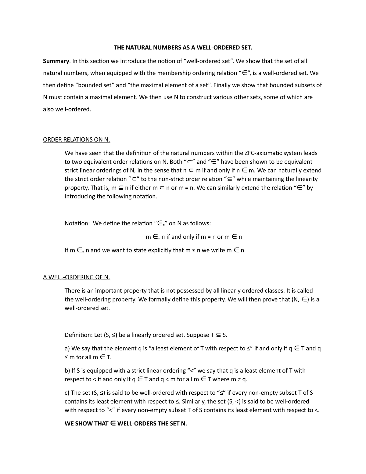 logic-and-set-theory-natural-numbers-as-a-well-ordered-set-the