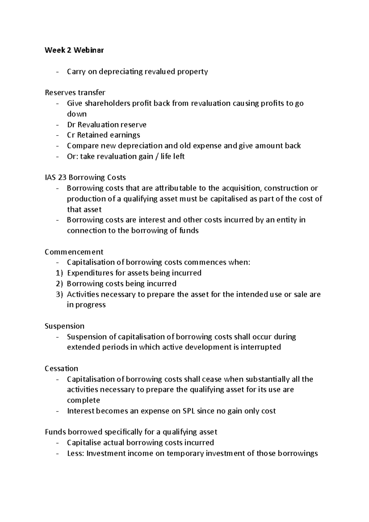 Week 2 Webinar - Lecture notes 2 - BF2269 - Aston - Studocu