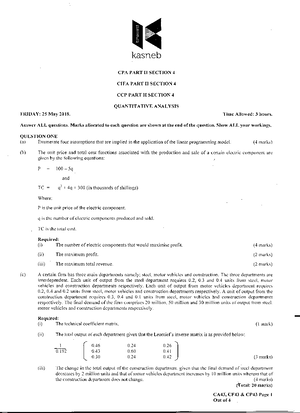 SMA 202 - Notes for the above Unit. The unit is called Linear Algebra ...