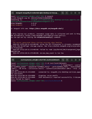 CS 340 User Management in Mongo DB - This follows common principles and ...