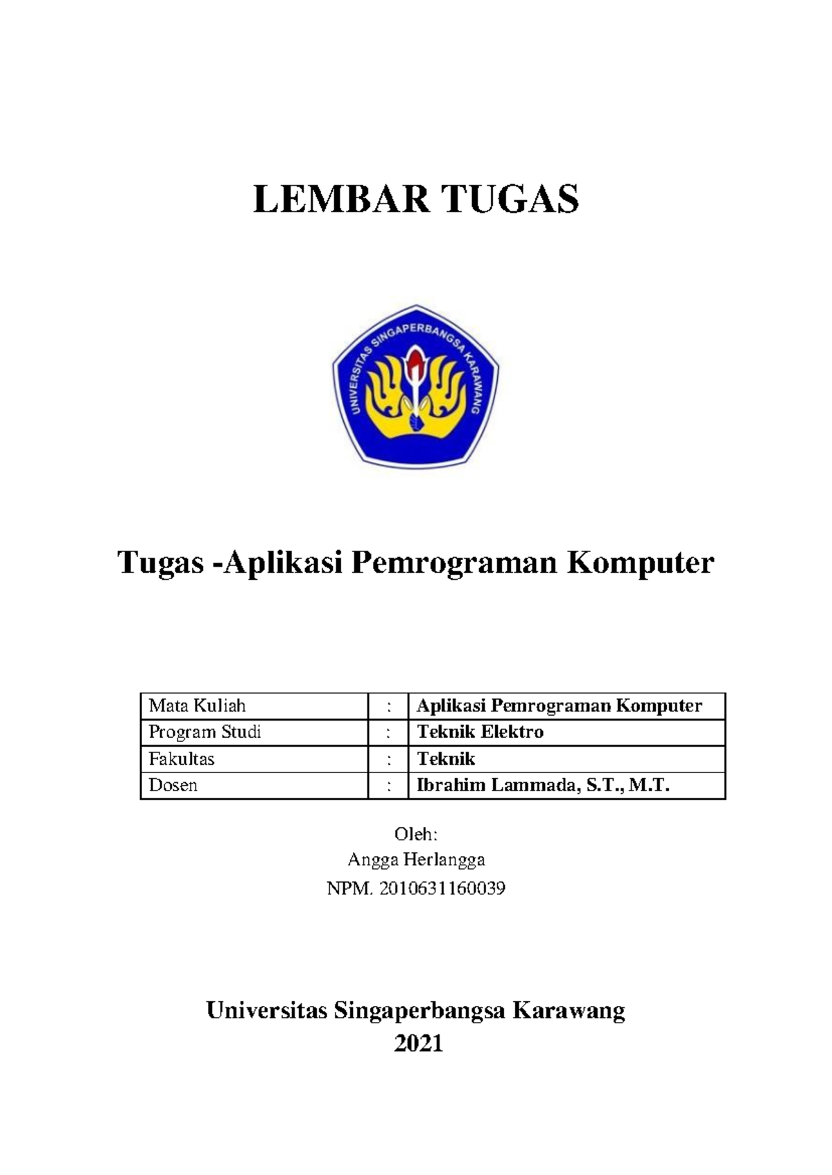 Tugas Apk Angga Herlangga Fte B 039 Lembar Tugas Tugas Aplikasi