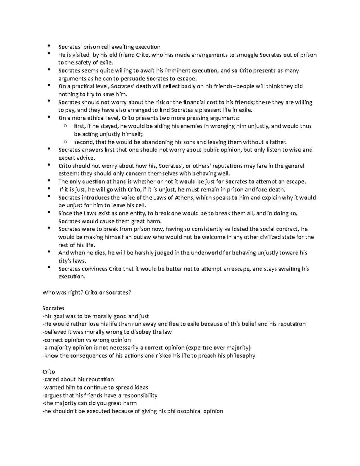 Faith and reason study notes - Socrates' prison cell awaiting execution ...