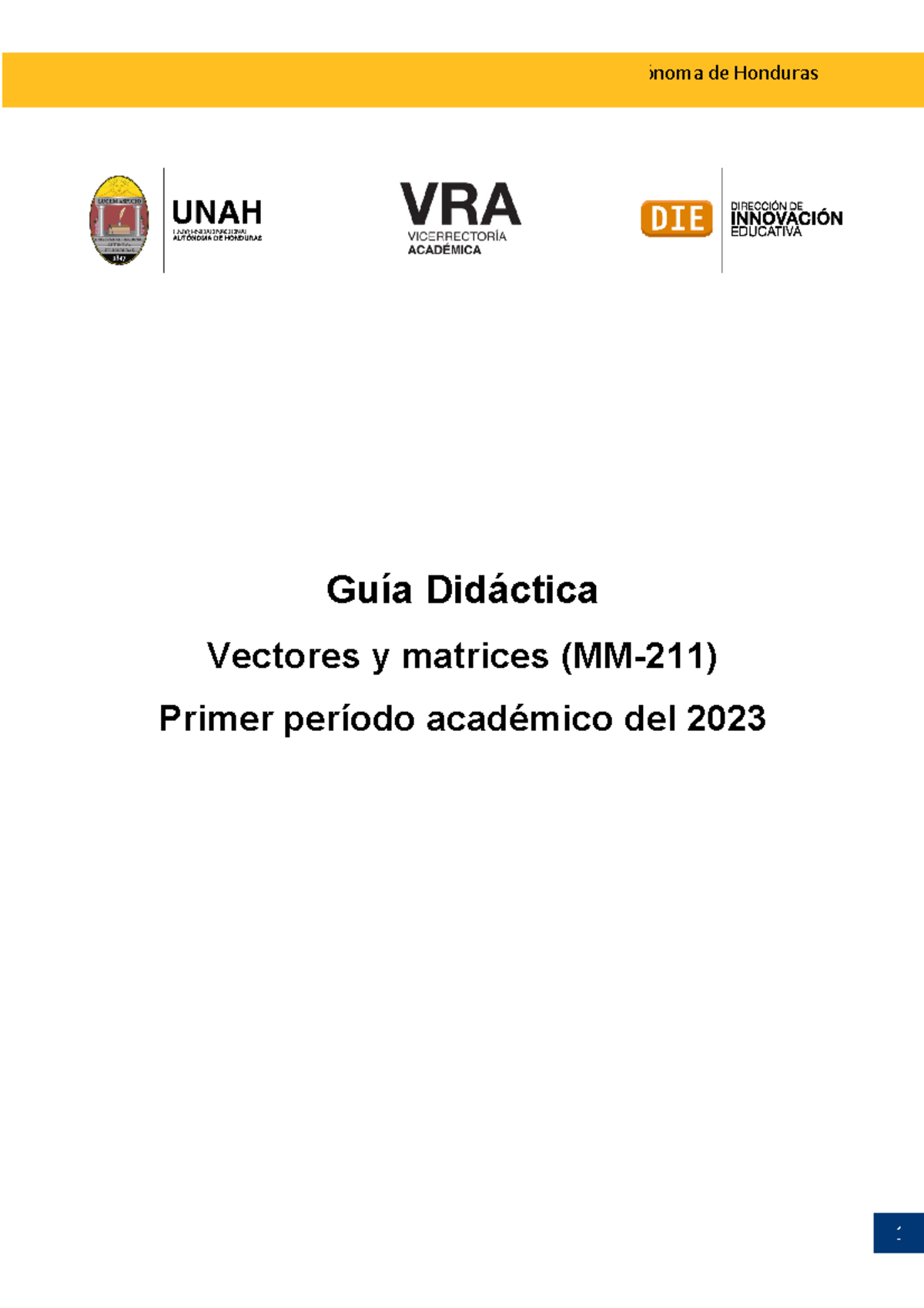 MM-211 GUÍA Didáctica I PAC 23 - Departamento de matemá Nombre del ...