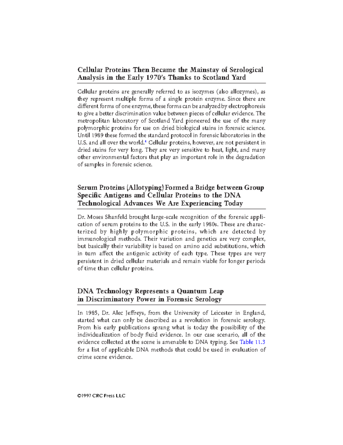 Introduction to Forensic Sciences-85 - Cellular Proteins Then Became ...