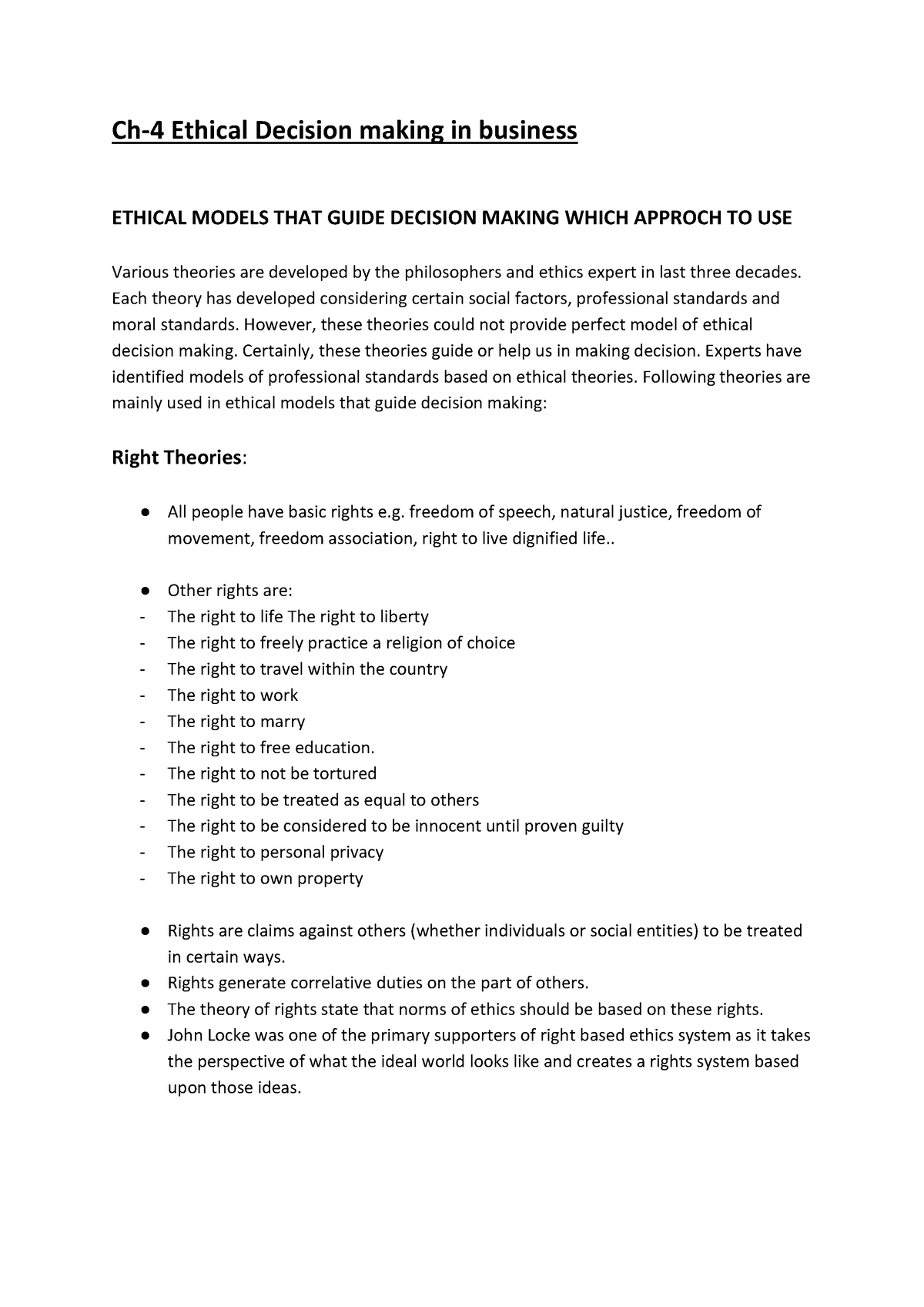 assignment 4 decision making and ethical reasoning