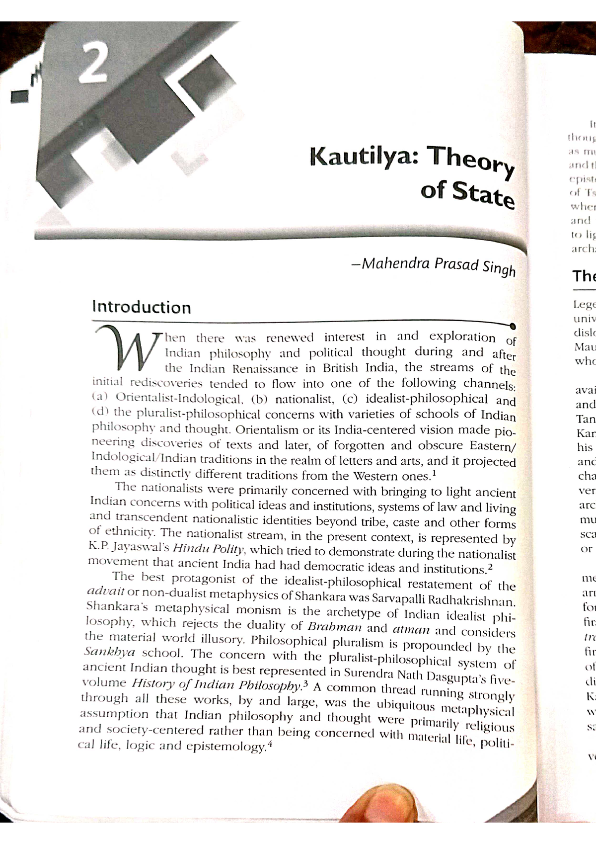 Saptang Theory Of State By Kautilya - Political Science Hons - Studocu