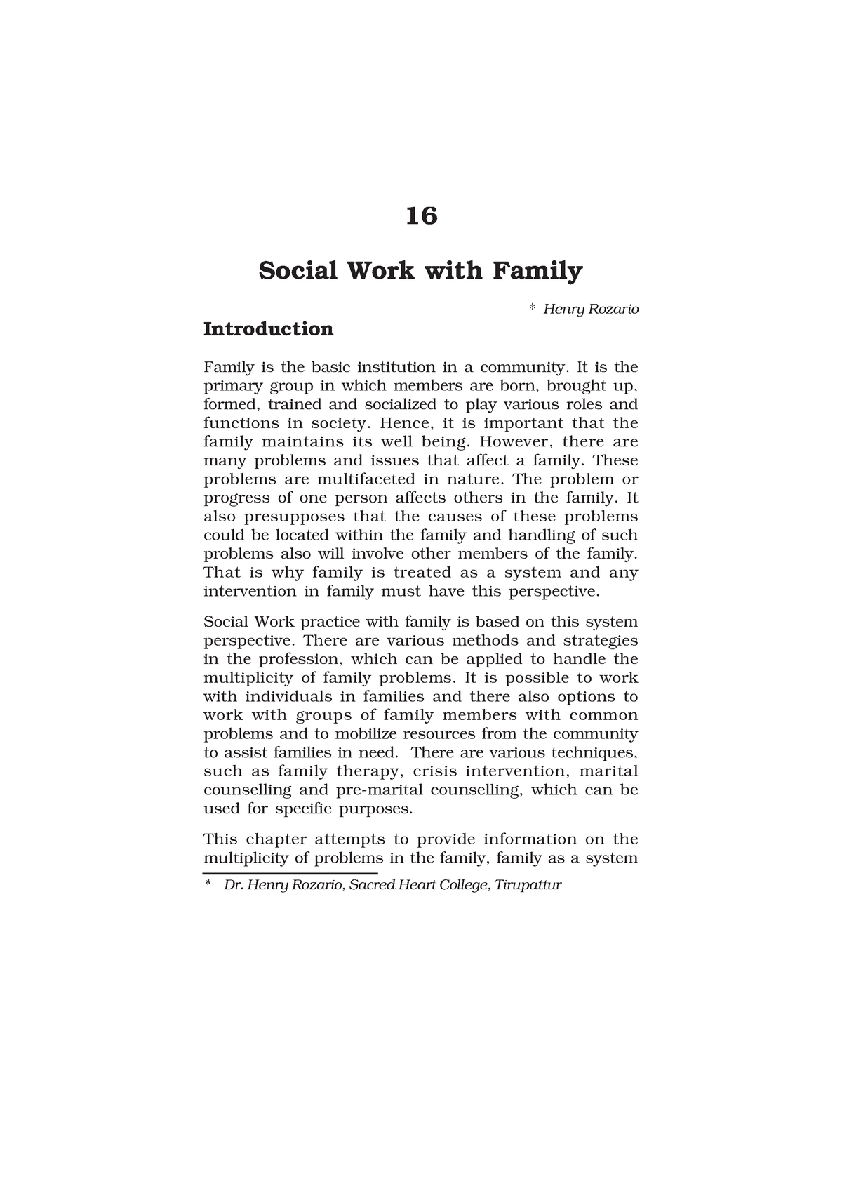 Family And Social Work - Social Work With Family 1 16 Social Work With ...