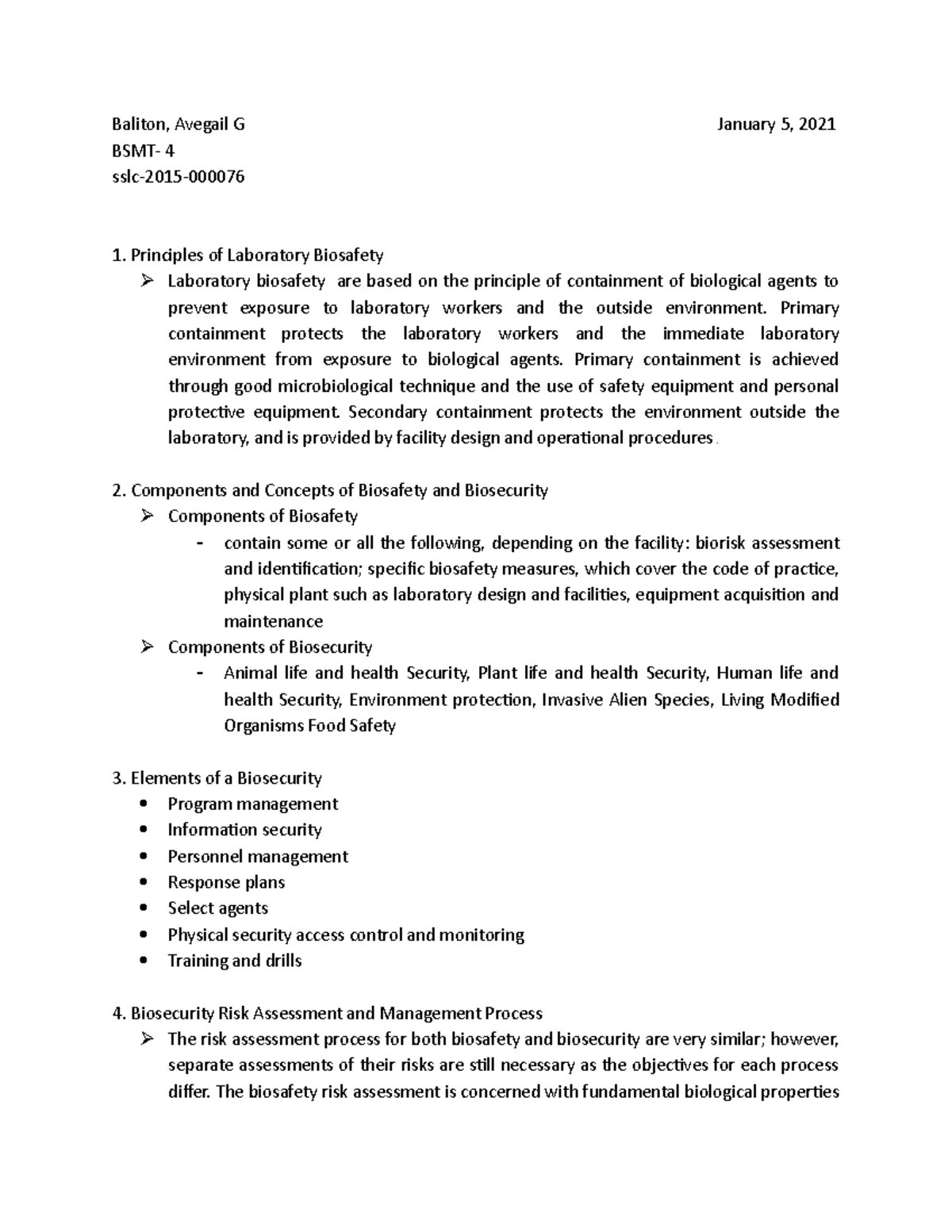 Biosecurity and BiosafetyClinical Chemistry Reviewer and Laboratory ...