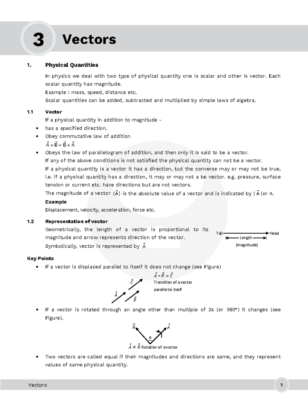 Vectors 4 - Its a assignment on maths - Vectors 3 1. Physical ...