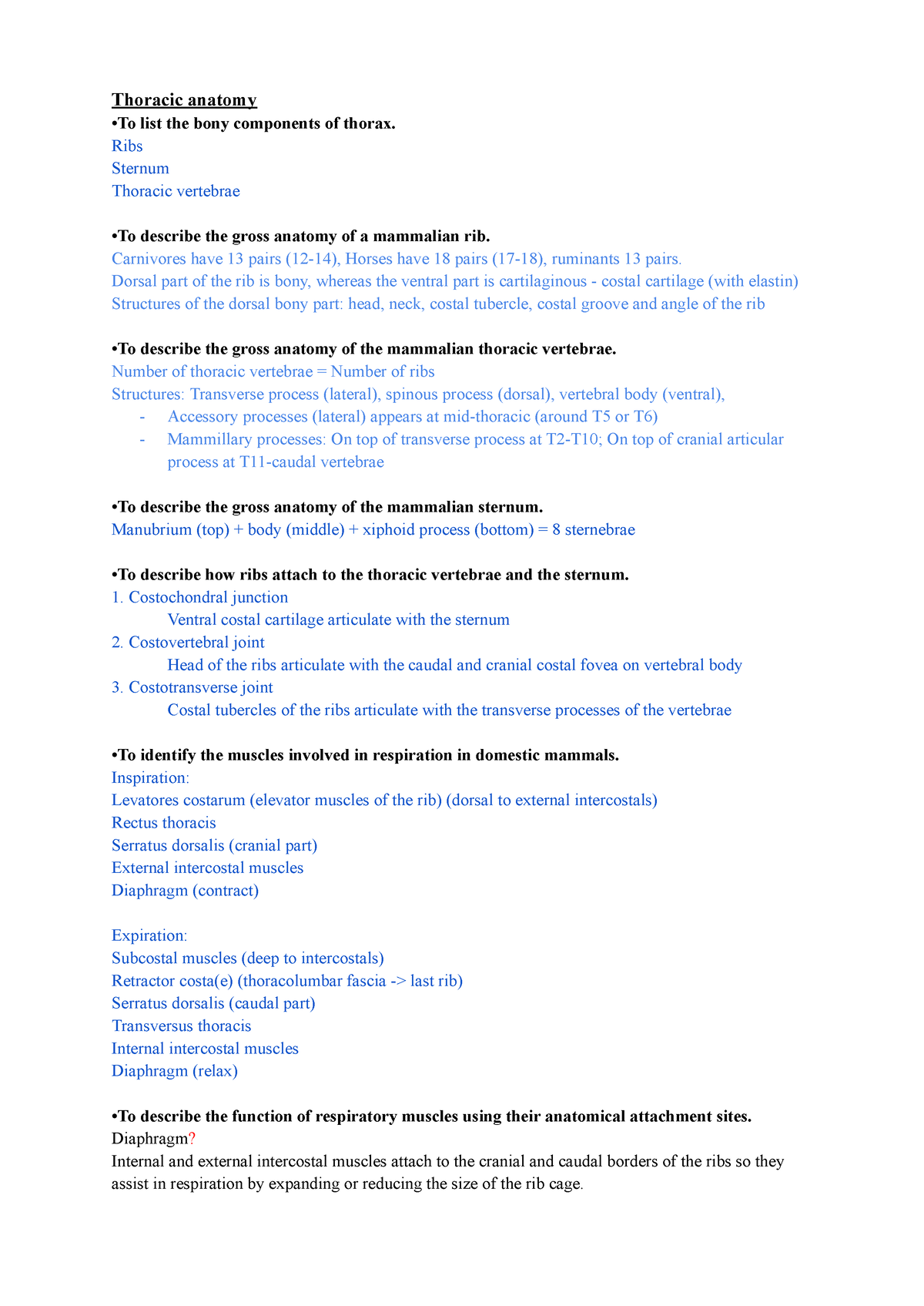 05 November - Thoracic Anatomy - 05 November 2019 APPH 3753 Thoracic Anatomy  o Transthoracic plane – - Studocu