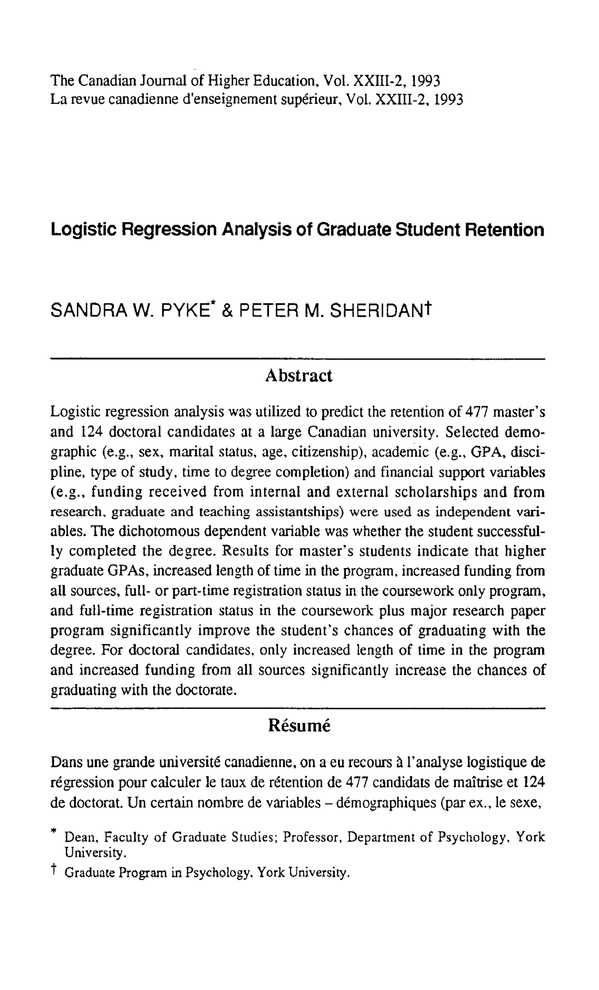 02 - Logistic regression - The Canadian Journal of Higher Education ...