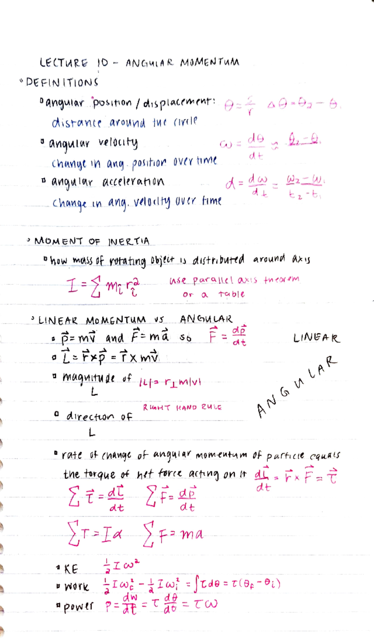 Lec10216 How to describe rotational motion and the concept of